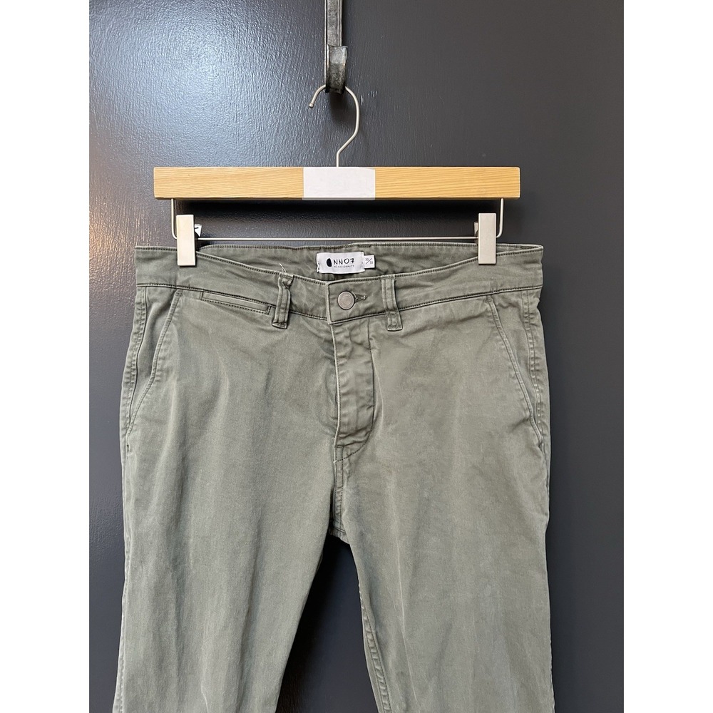 NN07 Men Marco Slim Stretch Chino Trousers Size 30/32 Green